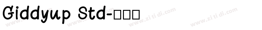 Giddyup Std字体转换